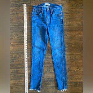 Madewell jeans women's size 26 blue 9" high rise skinny